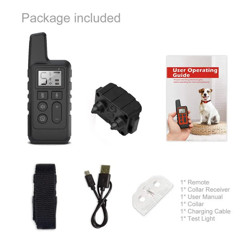 Waterproof Remote Dog Training Collar — Rechargeable, 300m Range, Safe & Humane | PawVibe